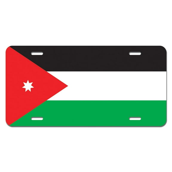 Jordan Flag Novelty License Plate