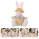 thumbnail image 2 of Figura de conejo de Pascua con cesta para guardar dulces, cubo para huevos, recuerdo de fiesta de Pascua, 2 of 5