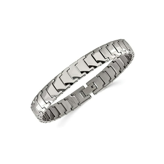 Gem & Harmony Mens Tungsten Polished Bracelet (9.00 inches) for Men