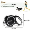 thumbnail image 4 of Newlight66 Heavy Duty Adjustable Durable Comfortable Retractable Dog Leash, 16 ft, Gray, 4 of 8