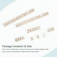 thumbnail image 2 of Uxcell Adjustable Mini Cube Price Tag Display Number Gold on Clear,3.8x6.9mm,16 sets, 2 of 5