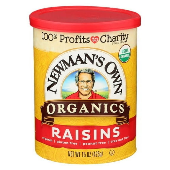 Newman's Own Organic Raisins Can (12 Pack) 15 oz