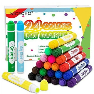 Colorations Dabber Markers, Washable, Tropical Colors, 8 Colors, Dot M —  CHIMIYA