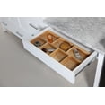 thumbnail image 4 of Design Element 126" Double Sink Bathroom Vanity Set in White with Matching Marble Make-up Table Set, 4 of 4