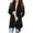 Black, variant on Timegard Eyelets Cardigan for Women Open Front Long Sleeve Lightweight Outwear Beach Cover Ups Fall