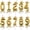 Gold, variant on Crown Number Candle 3D Birthday Number Candle Cake Topper Decorations 0-9 Number Candles for Birthday Party Supplies