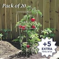 thumbnail image 4 of Round Tomato & Pepper Towers – Galvanized Steel Plant Cages, 33" H with 3 Rings & 3 Legs – 15" Stakes – Heavy-Duty Support for Outdoor Plants – 20 Pack, 4 of 8