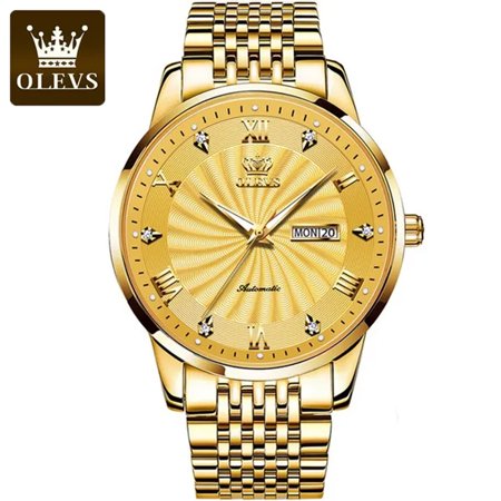 OLEVS Men Mechanical Watch Top Brand Luxury Automatic Watch Sport Stainless Steel Waterproof Watch Men Relogio Masculino