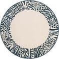 thumbnail image 4 of Unique Loom Outdoor Safari Collection Area Rug - Serengeti (4' 1" Round Ivory/Blue), 4 of 8
