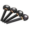 thumbnail image 2 of Clavijas para violonchelo Bling Bling cuerda de afinación tallada a mano madera de ébano, 2 of 12