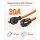 thumbnail image 2 of Cable de extensión para secadora VEVOR de 10 pies y 4 puntas NEMA 14-30P a 14-30R, 2 of 9