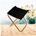 thumbnail image 3 of GOOHOCHY 1Pcs Rectangular Golden Metal Stool Portable for Outdoor Use, 3 of 8