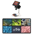 thumbnail image 4 of Grossissement 1000X Écran LCD 4.3 Pouces Microscope Portable 720P LED avec Support pour Outil de Soudure de Circuit Imprimé, 4 of 7