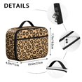 thumbnail image 6 of Brown and Orange Leopard Print Insulated Lunch Bag Teens,Bento School Lunch Bag for Teens for Work,Picnic or Travel 10.6x7.7x4.3 Inches,12 Can Capacity, 6 of 6