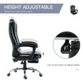 thumbnail image 4 of HOMCOM Executive Style Reclining Office Napping Chair PU Leather W/ Footrest, 4 of 10