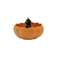 thumbnail image 2 of Way to Celebrate Halloween Cat in Pumpkin Ceramic Serve Bowl, 2 of 6