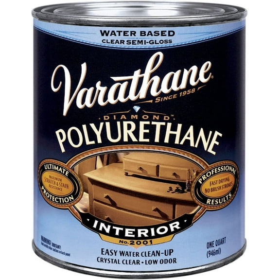 Rust-Oleum Diamond Varnish - Gloss Finish, Clear, High Gloss Varnish - 1 Qt