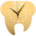 thumbnail image 1 of Reloj de pared con forma de diente Reloj de pared para interiores Reloj con pilas Reloj de pared silencioso, 1 of 6