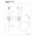 thumbnail image 5 of Kingston Brass Kbspr35 Brass Kitchen Side Sprayer - Oil Rubbed Bronze Finish, 5 of 5