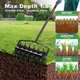 thumbnail image 2 of Lawn aerators, Gardening Lawn Aerator Tool, Upgraded Heavy Duty Aerator Lawn Soil Penetrator Spikes, Gardening Tool for Garden Grass Patio Yard, loose soil in farmland, 2 of 9