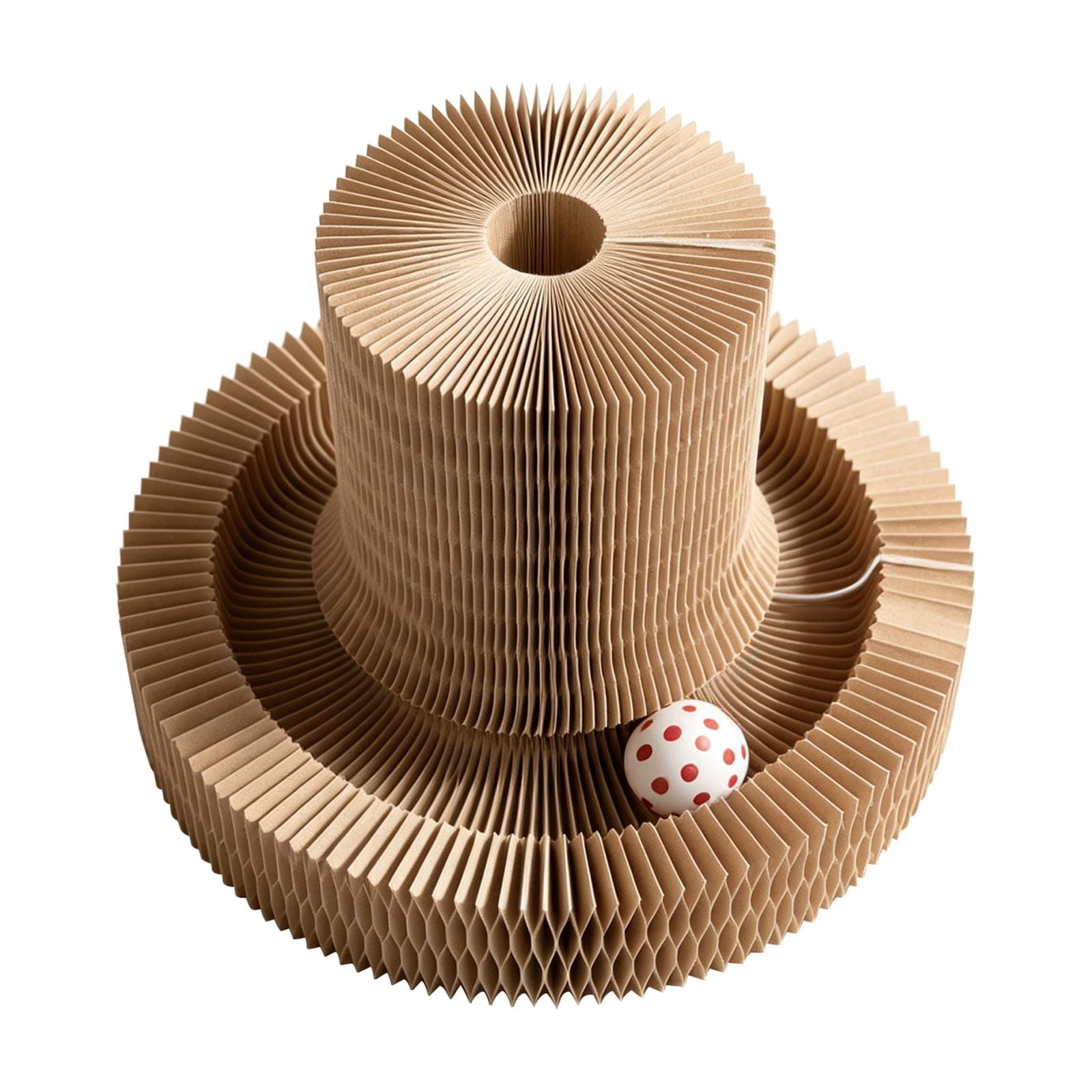 Interactive Toys for Indoor Cats, Magic Organ Cat Scratching Post, Cardboard Cat Scratcher Pad Ball Scratcher Board