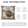thumbnail image 5 of Nawypu  Sloth Pillow Covers, Sloth Decor Pillow Cases, Sloth Gifts for Women Girls Kids, Sloth Lovers Home Room Bedroom Decor, Advice from a Sloth Throw Pillow Covers, 5 of 5