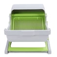 thumbnail image 1 of Semi Automatic Cat Litter Box, Sturdy Self Cleaning Cat Litter Box Spacious  for Indoor Cats, 1 of 7