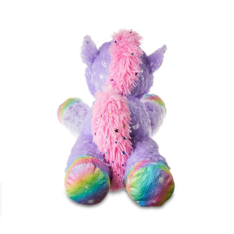 Valentine's Day Lying Purple Unicorn Plush Toy, by Way To