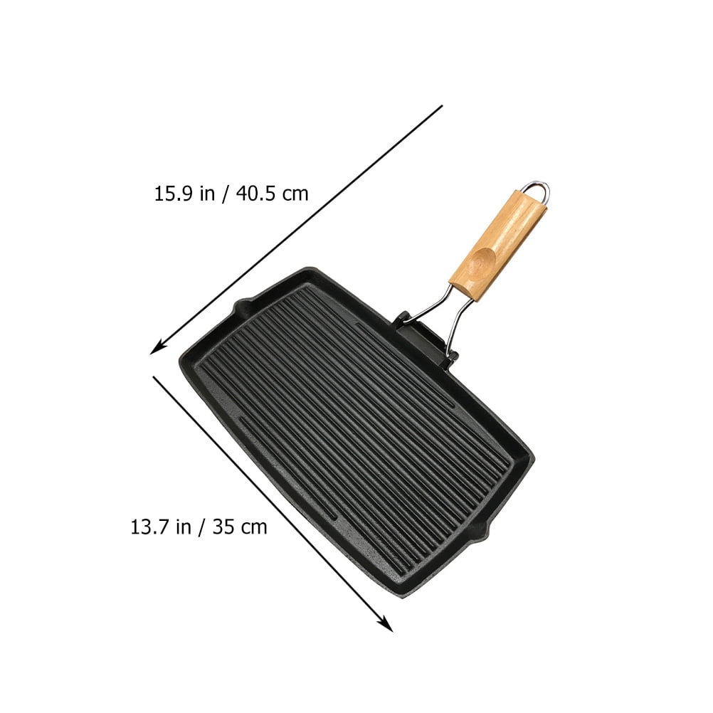MLINS Pancake Griddle Omelette Cast Iron Nonstick with Free Shipping