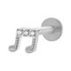 thumbnail image 3 of Moda de titanio para orejas Joyas Piercing únicas para Labret Tragus Longitud de plata 6 mm, 3 of 8