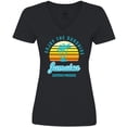 thumbnail image 3 of Inktastic Enjoy The Sunshine Jamaica Summer Paradise Women's V-Neck T-Shirt, 3 of 5