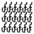 thumbnail image 4 of TAILTOSS 30 Pcs Crochets en Forme de J pour Garage Rangement Plastique Noir, 4 of 8