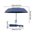 thumbnail image 3 of Automatic Umbrella Uv Protection Sun Rain Dual Use Light Blue Outdoor Parasol 1 Pack, 3 of 6