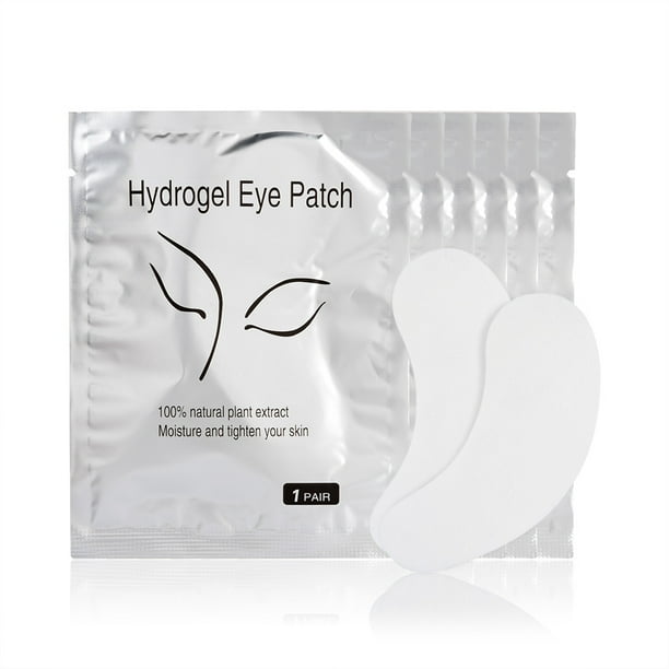 100 pares de almohadillas de gel para ojos, parches hidratantes para ojos, máscaras para ojos, herramientas para extensiones de pestañas