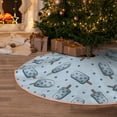 thumbnail image 6 of Daiia Cute Ice Cream Drawing Merry Christmas Tree Skirt , Xmas Large Lace-up Tree Skirt, Santa Snowflakes Rustic Home Decorations New Year Party Farmhouse Decor-36", 6 of 7