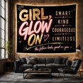 thumbnail image 6 of Mixed Fonts Elements With Dominant Left Portion, Inspirational Illustration for Quote Lovers, Wall Decor, Valentine's Day Gift, Tapestry Wall Hanging for Dorm and Living Room, 6 of 7