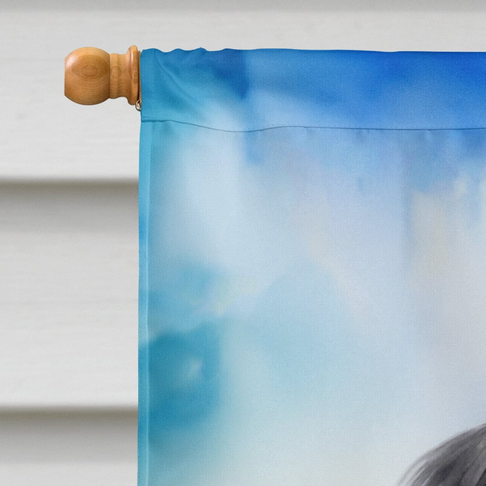 Japanese Chin Easter Egg Hunt House Flag 28 in x 40 in