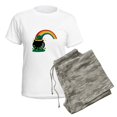 thumbnail image 5 of CafePress - Pot O Gold Rainbow Pajamas - Women's Short Sleeve Print T-Shirt and Pants Light Cotton Pajama Set, 5 of 7