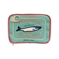 thumbnail image 2 of Fiudx Bolsa de Sardinas, Elegante Estuche para Cosméticos Bordado, Espacioso Necceser de Viaje, Elegante Estuche de Lona para Maquillaje, Ideal para Viajes de Trabajo, Almacenamiento de Accesorios pa, 2 of 5