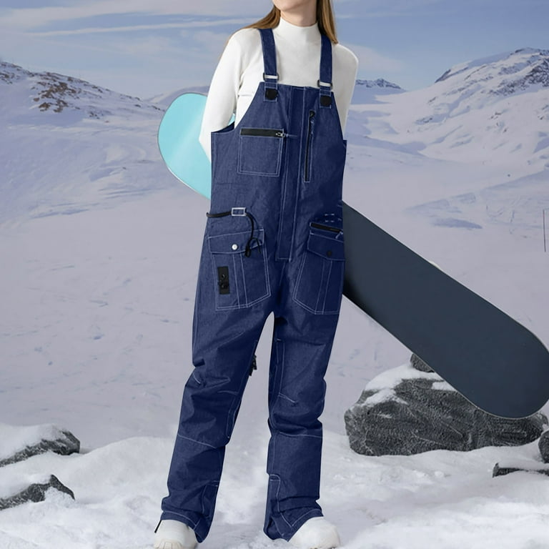 ZQGJB Women Denim Snow Bibs Adjustable Overalls Pants ZQGJB Women Denim Snow Bibs Adjustable Overalls Pants