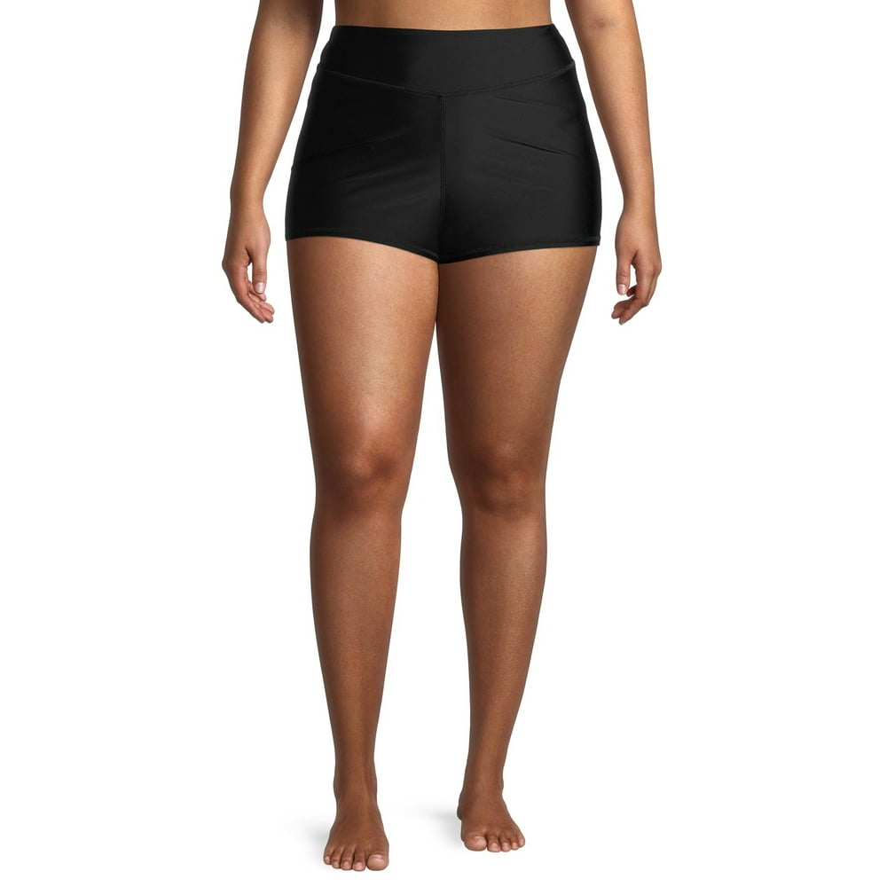 Time and Tru Time and Tru Women's and Women's Plus Size Boyshort Swim