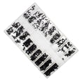 thumbnail image 1 of tamizeot 500 Pieces 18 Sizes Mini Screw Proof Universal Rust Nuts for Notebook Glass Style D, 1 of 6