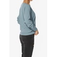 thumbnail image 4 of Haut Côtelé Décontracté à Manches 3/4 Dolman Col Bateau pour Femmes, 4 of 7