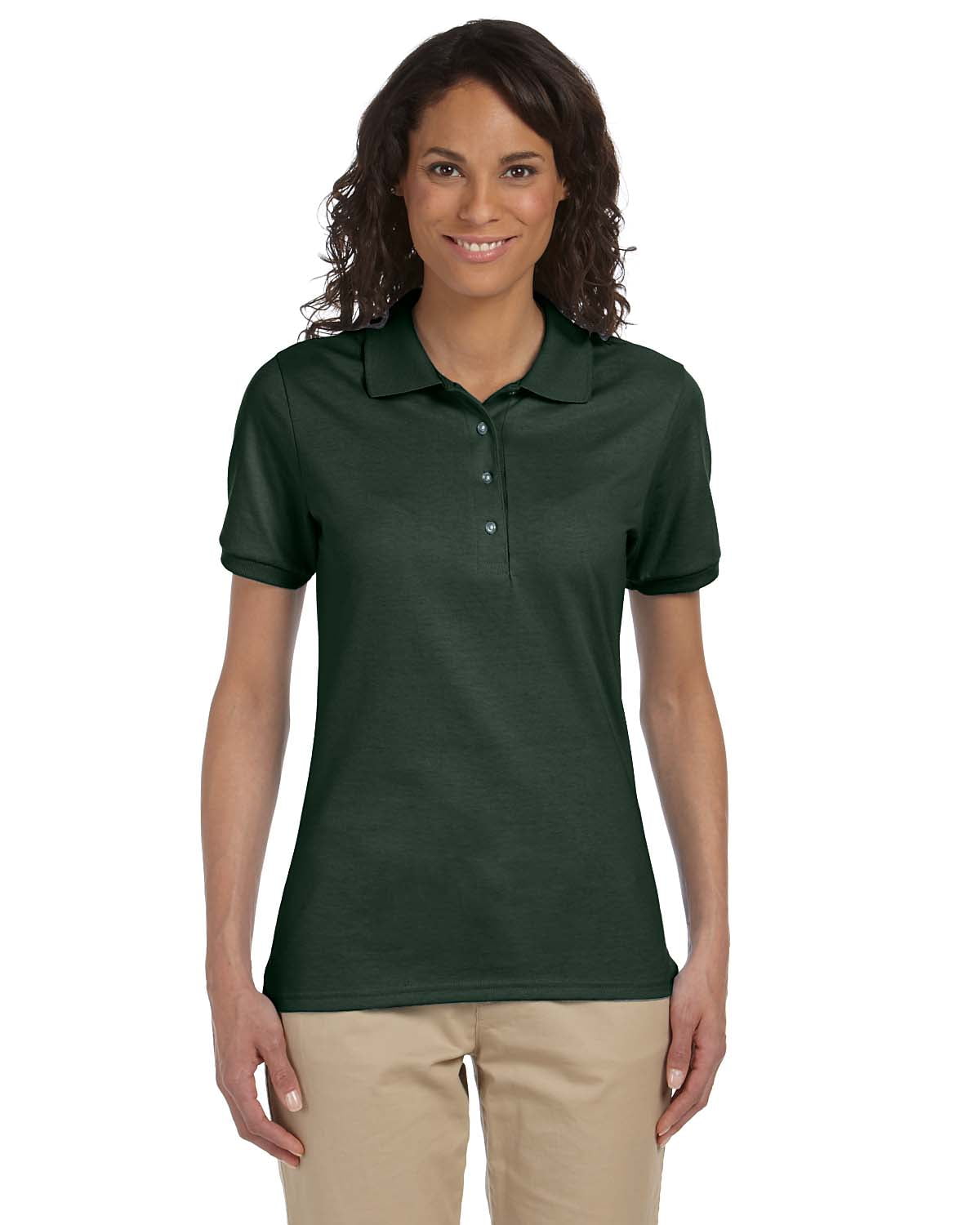 Jerzees Womens Four Button Placket Side 