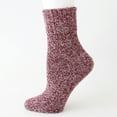thumbnail image 4 of B&Q 8 Pairs Womens Winter Casual Wool Blend Thick Knit Thermal Warm Crew Cozy Boot Socks Size 5-10, 4 of 5