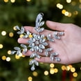 thumbnail image 1 of Puntoco Nuevo copo de nieve de metal de hierro forjado para Navidad, decoración de árbol de Navidad, diseño de copo de nieve colgante, 1 of 6