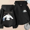 thumbnail image 3 of Kawaii Sanrio Cinnamoroll Cartoon Zip Up Hooded Coats Women Winter Casual Loose Warm Jackets Cute Anime Parent-Child Clothing, 3 of 18