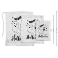 thumbnail image 3 of Darling Souvenir White Bat & Ghost Face Halloween Party Supplies Favor Bags&nbsp;Drawstring Pouches&nbsp;15 Pieces, 3 of 5