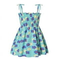 thumbnail image 4 of Toddler Little Girls Sleeveless Boho Dresses Spaghetti Strap Sun Dress Size 1-8T, 4 of 4