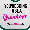 thumbnail image 4 of Inktastic you're going to be a grandma Boys or Girls Baby Bib, 4 of 4